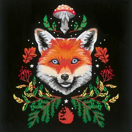 Ravensburger CreArt Pixie Cold Edition Fox Paint by Numbers for Adults Craft Kits for Adults and Kids Age 12 Years Up