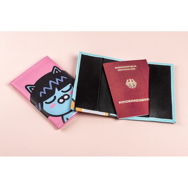 walther design Leather Passport Case Pink 12.5 x 9.1 cm