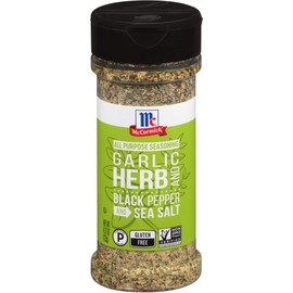 McCormick Garlic, Herb and Black Pepper and Sea Salt All Purpose Seasoning, 4.37 oz (Pack of 6)