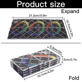 Xrten 8 Panels 3 Rings Puzzle Cube Twisty,Folding Puzzle Mind Puzzle,Sensory Toy Transforms Into Many Shape