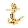NKlaus 11610 Maritime Hook Anchor Triple Brass Gold 9 x