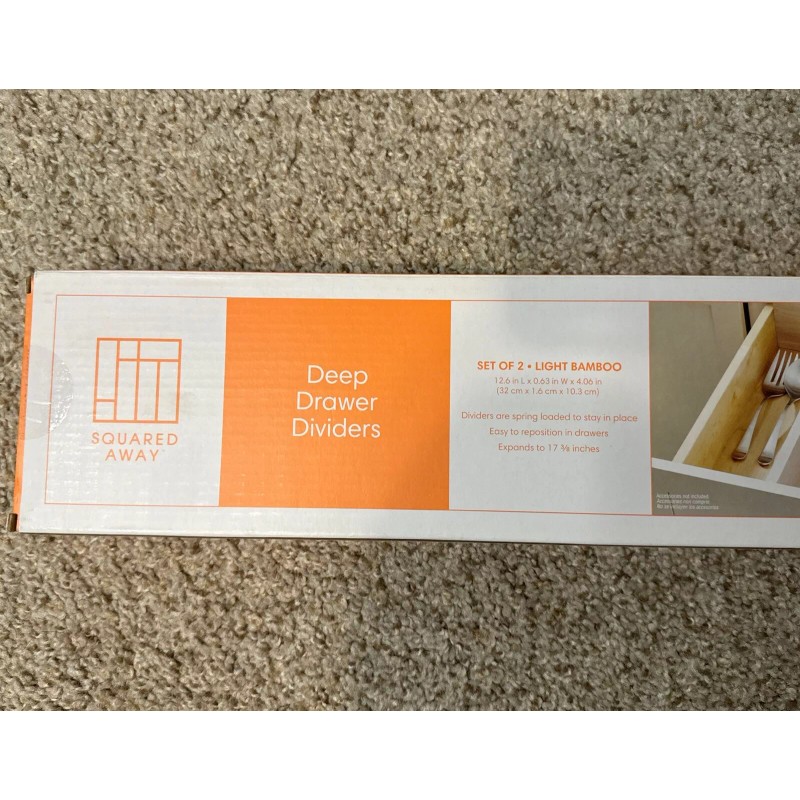 Squared Away Deep Expandable Drawer Dividers (Set of 2) Brand
