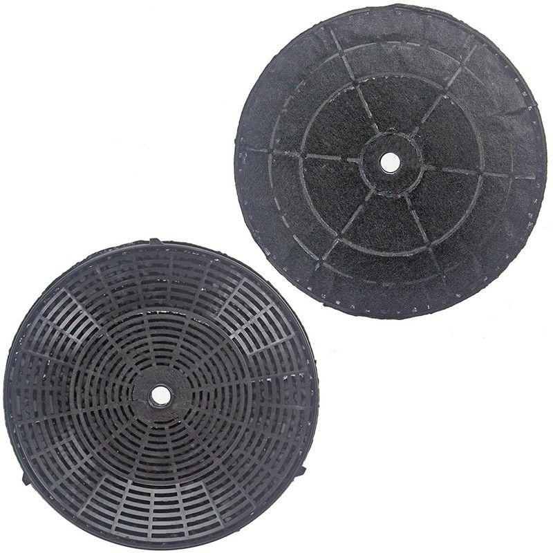 SPARES2GO Round Carbon Filter Pair compatible with Elica Cooker Hood