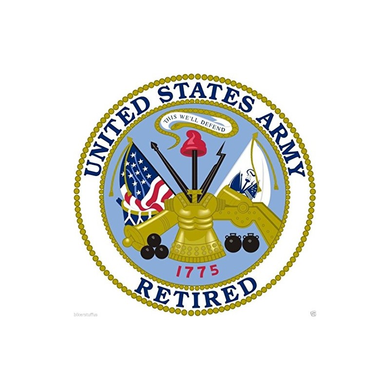 US Army Retired Toolbox Sticker Laptop Sticker Hardhat Sticker