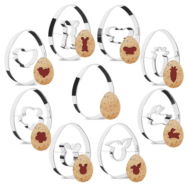 Easter Cookie Cutters, Set of 9, Rabbit Cookie Cutter, Easter