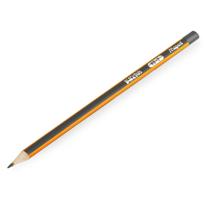 Maped Black Peps Triangular Graphite Pencils - HB - Pack