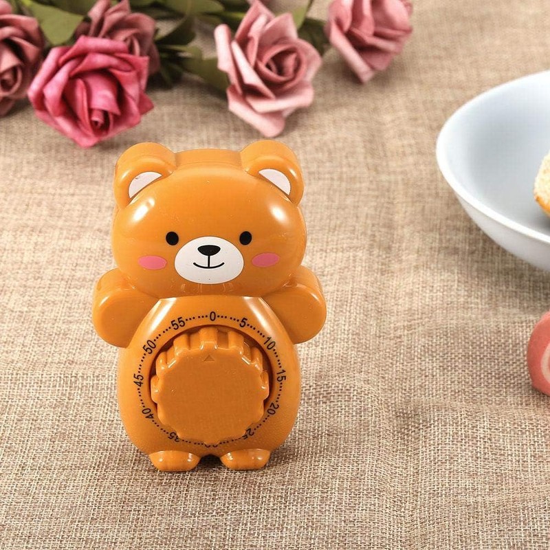 Agatige 60 Mins Egg Timer, Cute Bear Mechanical Wind Up
