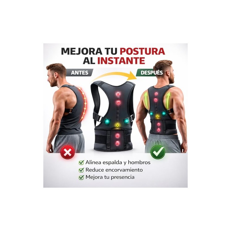 Zen Zen Chaleco Corrector Postura Con 10 Imanes de terapia