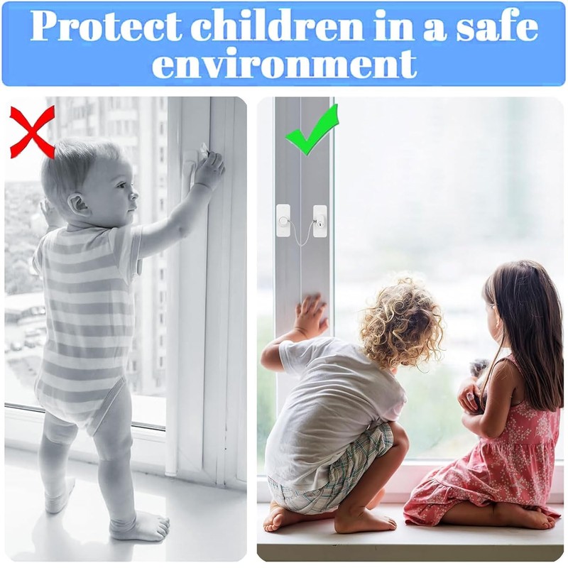 Pack of 2 Fridge Locks, Child Lock Children No Drilling