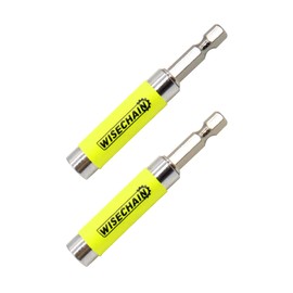 Wisechain 2-Pack Quick Release Magnetic Drive Guide Drill Bit Holder Easy and Secure Bit Changes