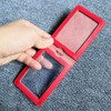 Hibate Genuine Leather Oyster Card Holder Bus Travel Pass Holders