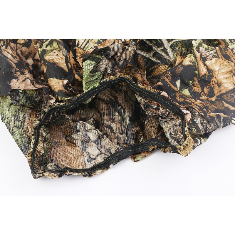 Tencen Ghillie Suit, Survival Game, Camouflage, Mesh, Hooded, One Size,