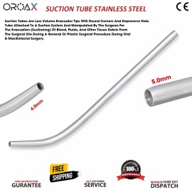 OROAX Cánula de succión ósea de 4-5 mm para extracción de saliva en cirugía