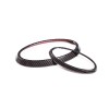 car-attention Carbon Fiber Front Rear Emblem Badge Logo Trim 2PCS