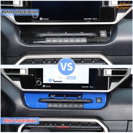 Car Air Conditioning Climate Control Trim Cover Fit Toyot@a Tundra/Sequoia 2022-2025 Truck Center Control Climate Control Button Adjust Panel Cover Air Conditioning Mode Protect Frame ABS Accessories