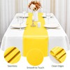 8 Pack Yellow Table Runner 12 x 72 Inch Satin