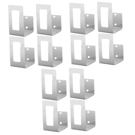 DOITOOL 6 Pairs Lid Rack Kitchen Cord Organizer for Appliances Pan Organizer Rack Stainless Steel Saucepan Wall Mount Pot Lid Organizer Wall Mounted Pot Lid Organizer Pot Lid Holder Wall