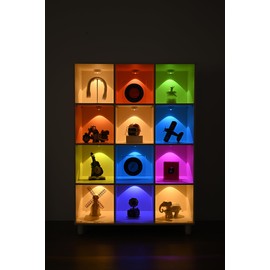 MIXIMH Rechargeable Under Cabinet Lighting, 6 Pack Lights with Timer for Kitchen, Stair, Cabinet, Dispaly Shelf