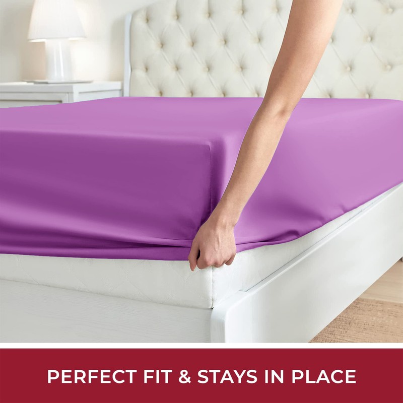 Moonlight Bedding Fitted Sheet 40 Cm Extra Deep Pocket Bed