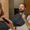 Relaxdays Beard Apron Set of 2 Razor Bibs with Suction