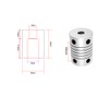 iYueMps 2pcs Flexible Shaft Coupling 5mm to 8mm Aluminum Alloy