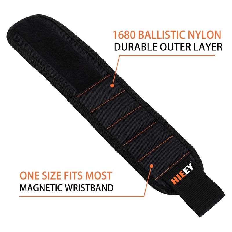 HIEEY 2 Pieces Magnetic Wristband for Holding Screws, Gifts for