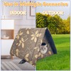 Fhiny Stray Cats Shelter, Waterproof Outdoor Cat House Foldable Warm