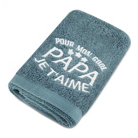 Hapculon Weltbester Papa Towel Bester Papa Gifts Embroidered Towels Father's Day Gift for Dad Gift Birthday Gift