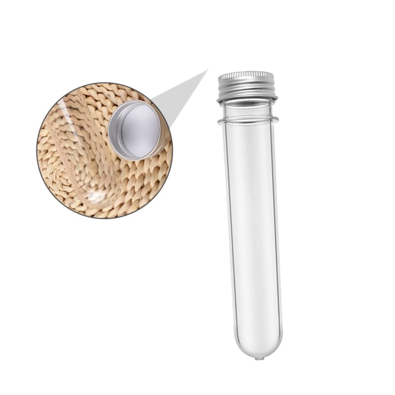 GLEAVI 18pcs Tube Bottles Cylindrical Storage Containers for Crafts Samples