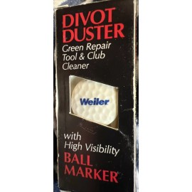 Divot Duster & Ball Marker. Green Repair Tool & Club Cleaner.