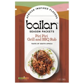 Bailan Piri Piri Grill and BBQ Rub [2 PACK] - SALT-FREE, Sugar-Free, No Additives, 100% Natural. Perfect for BBQ, Grilling, Rubs, and more.