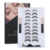 Magnetic False Eyelashes Set with Magnetic Liquid Eyeliner & 10