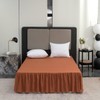 Terracotta Bed Skirt - King Size, 12 Inch Drop, Ruffled