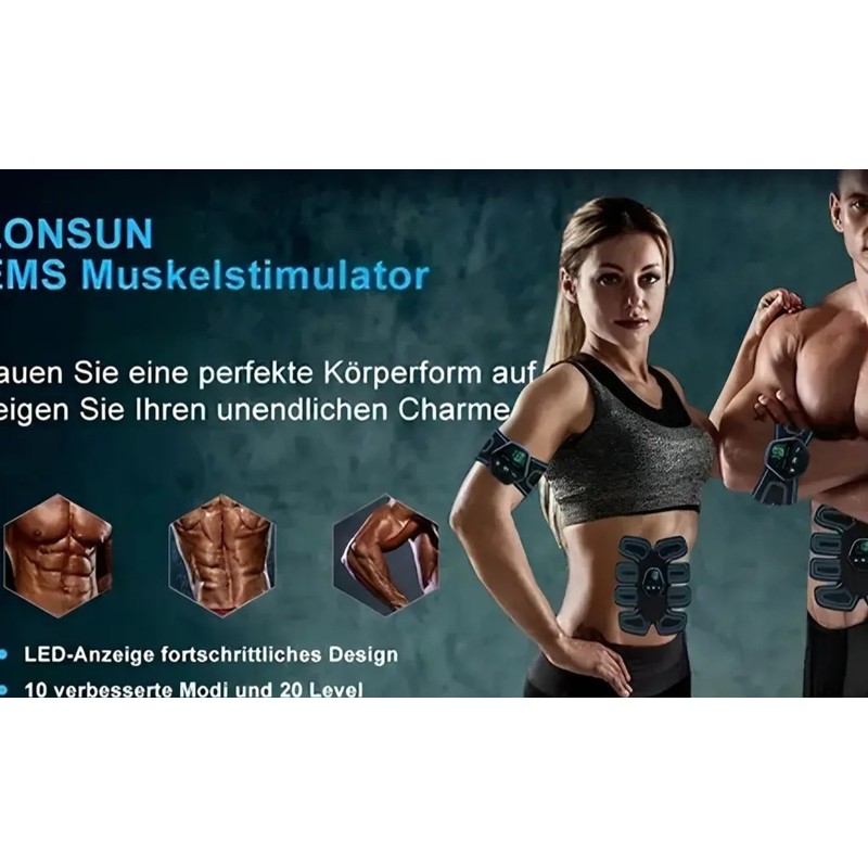 Electroestimulador Muscular Ems Para Quemar Grasa Abdominal