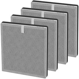 Borgodf 4 Pack PEAIRPLG 3-in-1 True HEPA Replacement Filter Compatible with Pure Enrichment PureZone Air Puri-Fier