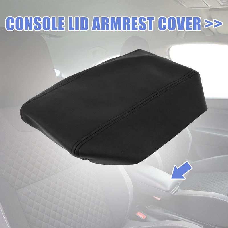 X AUTOHAUX Car Center Console Lid Armrest Seat Box Cover