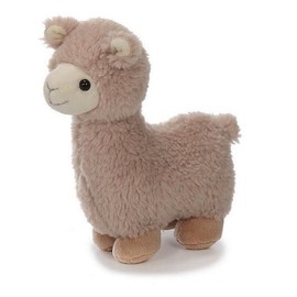 Euro Souvenirs Alpaca Llama 22 cm, Plush Lama Cuddly Toy in Beige or Brown (Beige)