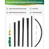Dollate Garden Arch Trellis 7FT, Thickened Steel Frame Garden Trellis
