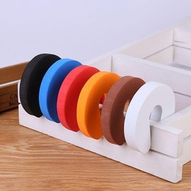 Cushion Door Stopper for Finger Pinch Protection and Door Slam Noise Reduction Donut 1-Door Cushion-White 5ea