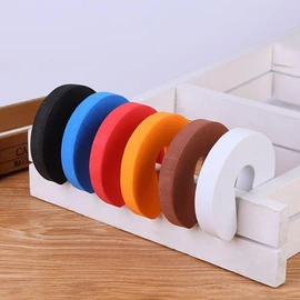 Cushion Door Stopper for Finger Pinch Protection and Door Slam Noise Reduction Donut 1-Door Cushion-White 5ea
