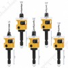 DTRUCTIEW 5 Pcs Countersink Drill Bit Set, 1/4" Hex Shank