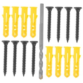 CIYODO DIY Contractors 50 Piece Wall Anchor Kit Concrete Anchors Plaster Board Screws Concrete Screws