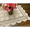Damanni Rectangular Cotton Handmade Crochet Lace Table Runner Doilies Table