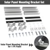 Aurinktron 1 x Solar Module Bracket Kit, 12 cm Aluminium