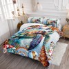 AILONEN Kawaii Sea Turtle Comforter Set Queen Size, Marine Life