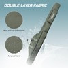 Relaxyee Fishing Rod Case with Fishing Tackle Box Portable Folding