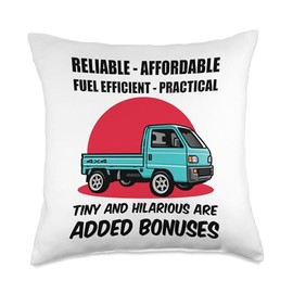 Mini Truck Kei Japan Micro Truck 4wd Off Road Light Truck Throw Pillow