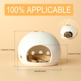 YIASSON White Sage Holder, Palo Santo Holder, Chiminea Palo Santo and Sage Holder, Sage Burner, Palo Santo Burner, Palo Santo Sticks Holder, Smudge Bowl, Sage Holder for Burning Bowl