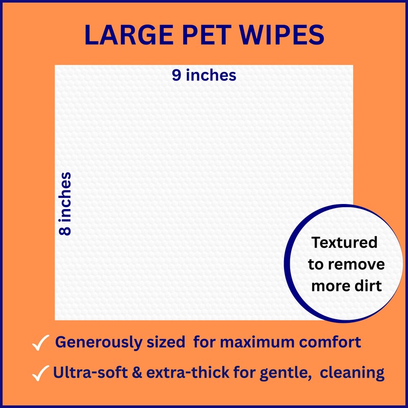 Aurora Pet Wipes – 100% Natural, Plant-Based Hypoallergenic Grooming Wipes