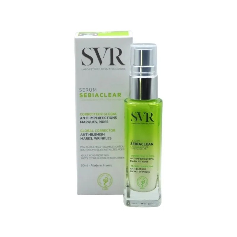 Sérum SVR Sebiaclear Niacinamida Antiacné Piel Grasa 30ml